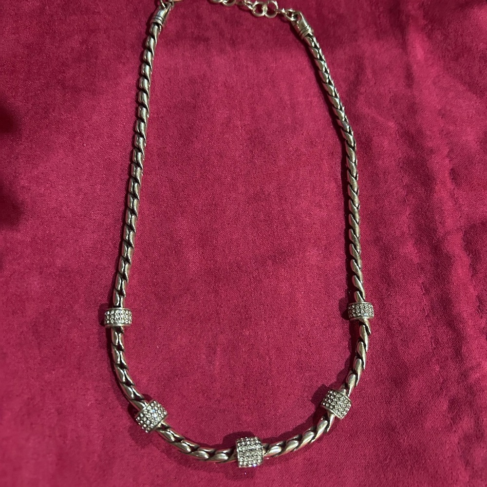 Brighton Silver Box-Link Necklace
